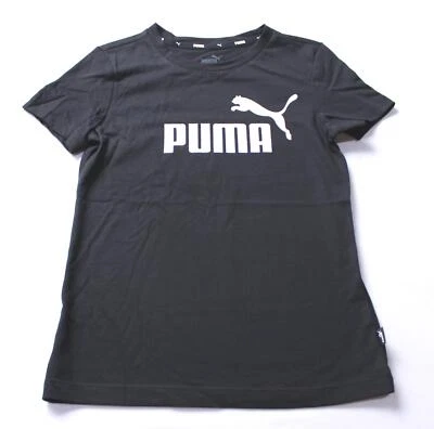 Camiseta Puma Niña S/S Essentials+ Logo Gráfico CL8 Puma Negra Pequeña/Mediana Foto 1 de 4