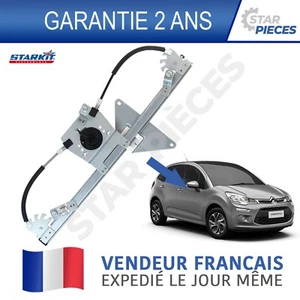 LEVE VITRE AVANT DROIT PASSAGER CITROEN C3 2 2009-2020 9222FP - Foto 1 di 7