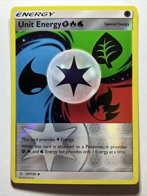 Pokemon💎Unit Energy Reverse Holo💎2018 Ultra Prism 137/156🌟Nintendo🌟Rare Card - Image 1 of 2