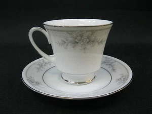 Noritake China Sweet Leilani Pattern Cup and Saucer Mint - Picture 1 of 4