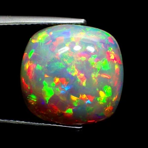 Fuoco Abbagliante 8,30 Ct (15 x 14 mm) Discoteca Multicolore Flashy Welo Arcobaleno Opale - Foto 1 di 5