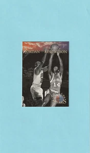 MICHAEL JORDAN Oscar Robinson NBA 1996 Topps Stars Imagine Card # I-6 - Picture 1 of 2