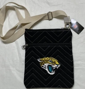 NFL Jacksonville Jaguars Crossbody Purse Little Earth Productions Black NWT - Picture 1 of 7