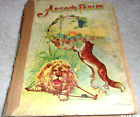 Vintage Aesops Fables 1898 Donahue Henneberry Inscription Lithos Illustrated