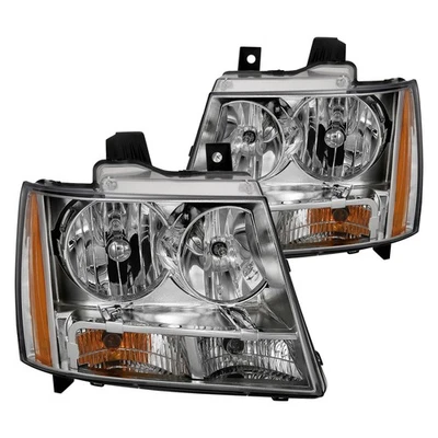 For Chevy Tahoe 07-14 Anzo Driver & Passenger Side Chrome Euro Headlights Foto 1 de 4