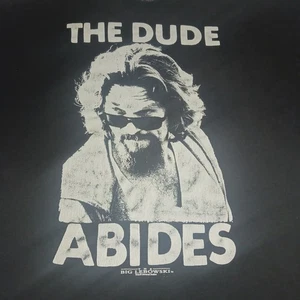 The Dude Abides The Big Lebowski Movie Mens Black XXL T-Shirt - Picture 1 of 4