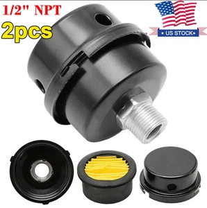 Silenciador silenciador de ruido filtro de admisión compresor de aire de metal rosca de 20 mm 1/2"" 2 piezas - Imagen 1 de 11