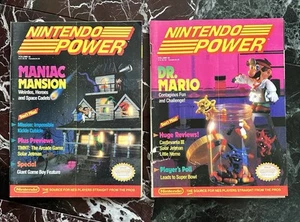 1990 NINTENDO POWER MAGAZINES VOLUMES 16 18 MANIAC MANSION DR MARIO no posters - Picture 1 of 14