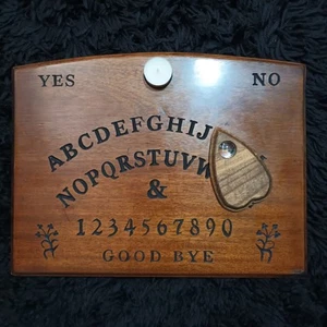 Ouija Victorian Spirit Board Hand Engraved Occult Candle Planchette Included - Picture 1 of 18