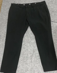 Lauren Ralph Lauren Dress Pants Mens 44x30 Mid-Rise Black Cotton Blend Slacks - Picture 1 of 11