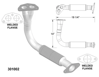 Выхлопные и задние трубы для Mazda 626 1988-1991 годов выпуска - Изображение 1 из 2