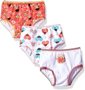 Sesame Street Girls' 100% Combed Cotton Panties Multipacks with Favorites... - Picture 1 of 4