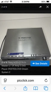 Sony HCD-C770 S-Master 5.1 ch Full Digital Amplifier 5 DVD Player ... - Picture 1 of 1