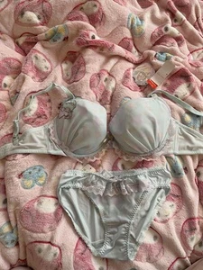 Little Twin Stars m9N Triumph Kikirara Bra Shorts Camisole Set M Blue - Picture 1 of 9