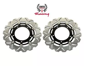 2 Front Brake Disc Rotors Set For Suzuki Hayabusa 1300 2008-2020 Wave Rotors - Picture 1 of 4