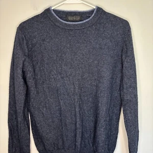 MAGLIFICIO BARTOLINI Wool Cashmere Blend Sweater M Blue Long Sleeve Italian - Picture 1 of 4