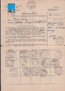 D. Reich 1 Mark Ausweis Dauerbezug von Sonderwertzeichen Selten (1004) - Bild 1 von 2