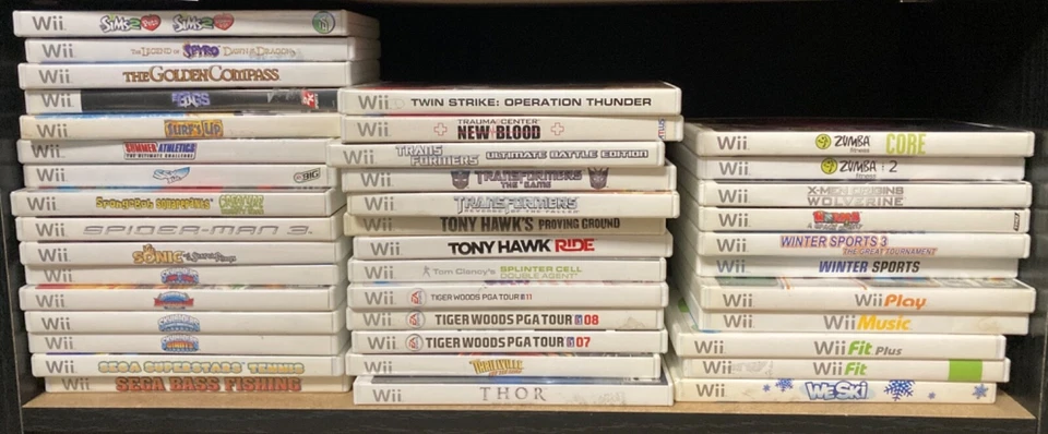 Nintendo Wii Games in Cases Titles S-Z Pick from List  - updated Aug 28, 2025 - Image 1 of 1