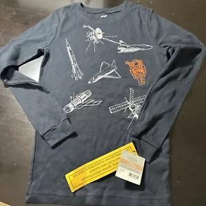 Boy’s Black 100% Cotton Casual Stretch Slim Painted Icons Size 12 T-shirt Top - Picture 1 of 10