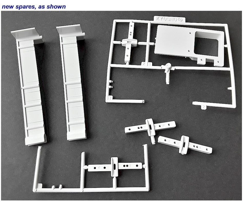Vintage RC Boat Kyosho DL-18 Plastic H parts f/ Seadolphin 770 Sail Boat Mix New - Image 1 of 1