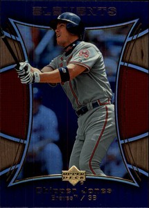 2007 Upper Deck Elements Atlanta Braves Baseball Card #3 Chipper Jones