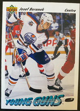 Josef BERANEK 1992-93 Young Guns Upper Deck #595 Edmonton Oilers