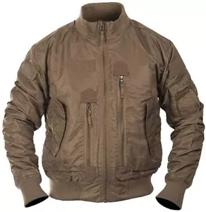MIL-TEC COYOTE TACTICAL FLIGHT JACKET BOMBER MA1 STYLE MENS SIZE XXL - Picture 1 of 1