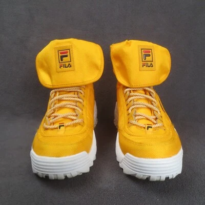 Fila Disruptor Botas Balísticas Mujer 8.5 Amarillo Blanco Zapatos Atléticos Exterior Foto 1 de 4