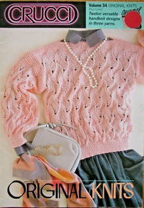 Crucci Knitting Pattern Book 34 - ORIGINAL KNITS - 12 Designs in 8Ply in GC - Picture 1 of 6