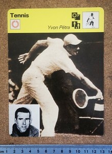 Misc - Sportscaster Rencontre 1978 Sports Single Tennis Cards - Various Players