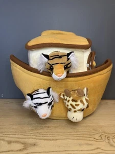 Noahs Ark Toddler Toy Plush Safari Animals w Case Handle  Unipak - Picture 1 of 10