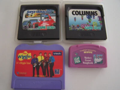 GAME GEAR 2 GAMES LEAP FROG MOTHER GOOSE SONGBOOK GAME V TECH THE WIGGLES - Image 1 of 2