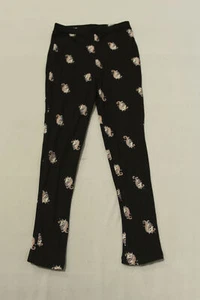 Poof-Girl Girl's Unicorn Printed Basic Pull On Leggings MD6 Black Multi Small - Picture 1 of 4