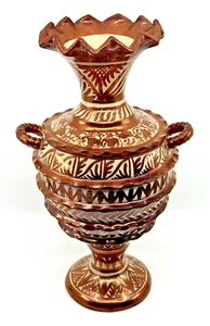 14" Vintage GIMENO RIOS Manises SPANIEN Metall Reflex VASE Hispano-Moresque GLANZ - Bild 1 von 16