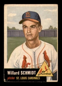 1953 Topps Set Break #168 Willard Schmidt en muy buen estado *tarjetas obg* - Imagen 1 de 2