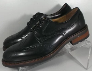 271721 SP50 MEN'S SHOES SIZE 9 M BLACK LEATHER LACE UP JOHNSTON & MURPHY - Picture 1 of 6