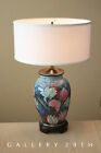 Sublime! Frederick Cooper Floral Table Lamp! Pink Lotus Ginger Jar Chinosierie