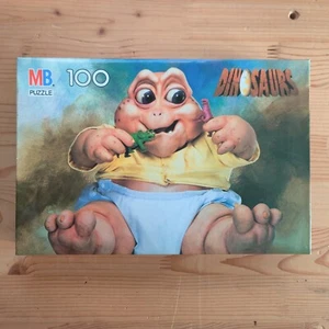 Vintage Milton Bradley Dinosaurier Baby Sinclair Puzzle 100 Stück - Bild 1 von 8