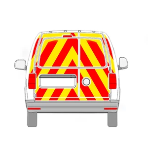 VW Caddy MK3 2K Std Roof Swing Doors 03-20 CHEVRON KIT FULL ENGINEERING GRADE - Picture 1 of 3