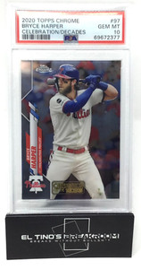 BRYCE HARPER 2020 Topps Chrome Celebration of the Decades #97 PSA 10 PHILLIES