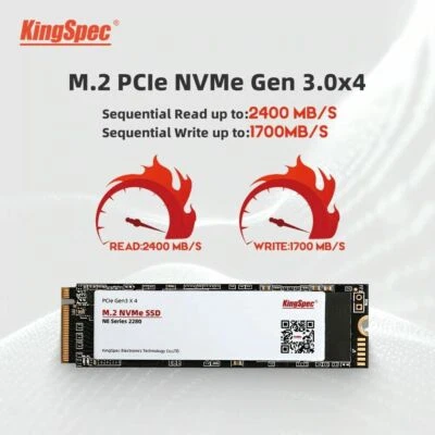 KingSpec 128GB 256GB 512GB 1TB 2TB M.2 2280 PCIe NVMe 22x80mm PCI Express SSD - Bild 1 von 4