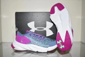 Zapatos para correr Under Armour para niñas Scramjet 5 GS 3025537 500 púrpura/verde brillante - Imagen 1 de 2