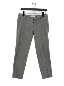Paul & Joe Women's Trousers UK 10 Grey Polyester with Elastane, Viscose Cropped - Picture 1 of 6