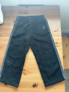 GAP Kids Fleece Pull-On Joggers Logo Graphic Youth Size 4 Boy Sweat Pant Bottom - Picture 1 of 3