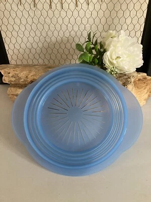 325⚜️ Passoire Rétractable Pliable Tupperware en Plastique Bleu Diamètre 20 Cm - Image 1 of 4