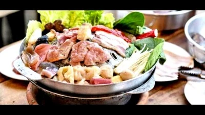 1 Juego (Sartén + Estufa + Salsa + Carbón de Madera Combustible) Barbacoa Parrilla Sartén Estilo Tailandés Corea Aluminio Foto 1 de 4