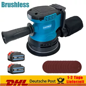 Akku Exzenterschleifer Schleifmaschine Schwingschleifer Mit 2Akku Für 18V Makita - Bild 1 von 11