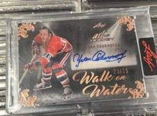 Yvan Cournoyer 2022 LEAF ART OF HOCKEY WALK ON WATER AUTO 25/25 Card #WW-YC1