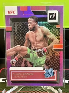 2023 Panini Donruss UFC #214 Randy Brown Holo Purple Parallel Rated Rookie