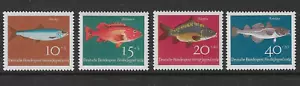 GERMANY ~ SG 1326-1329 ~ 1964 CHILD WELFARE ~ FISH DESIGNS ~ MNH - Picture 1 of 1